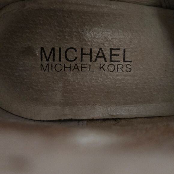 Michael Kors Womens Stockard Riding Boots 8M Brown Leather Knee Western Cowgirl - Picture 8 of 12